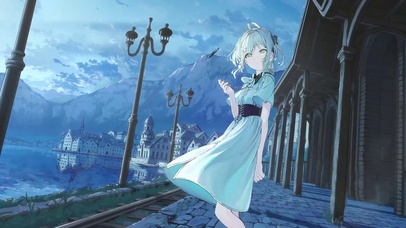 废弃车站的少女