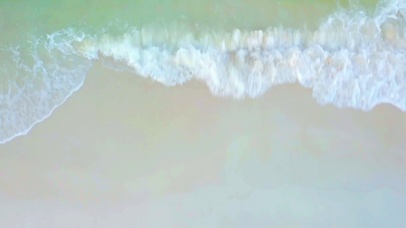 夏日沙滩海浪 4K