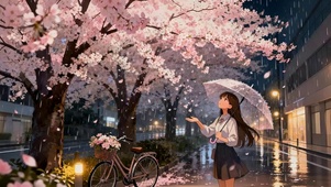 樱花树下