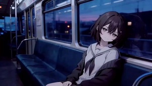 列车上的JK少女