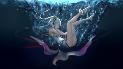 水下动漫女孩