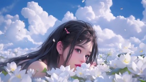 清纯治愈元气花仙子
