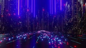 未来科技炫丽光线场景