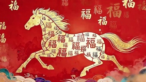 瑞马驰骋山海送福