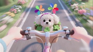 快乐车旅小狗