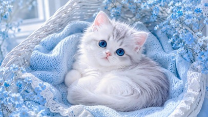 软萌蓝眼小奶猫