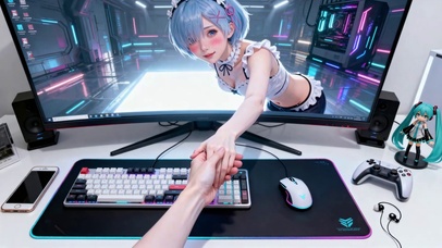 二次元世界纯欲雷姆跨越现实互动