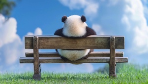可爱的小熊猫