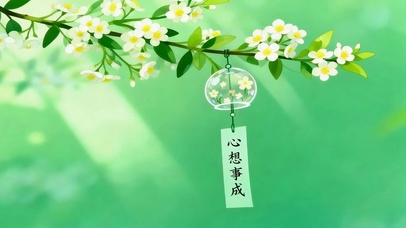 幸运风铃  护眼