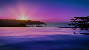 海上霞光
