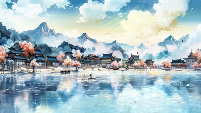 唯美壁纸 ai插画