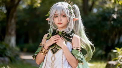 户外清新草神纳西妲cos