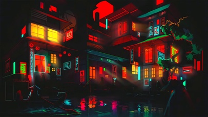 夜幕降临