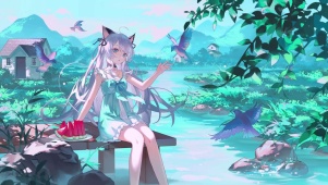 夏季猫耳少女