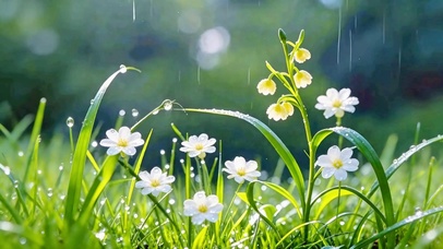 护眼治愈小雨4K