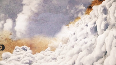 大气国潮云层穿梭山水