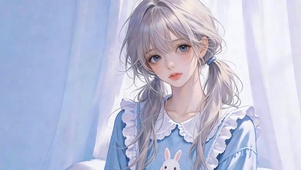 软萌双马尾女孩