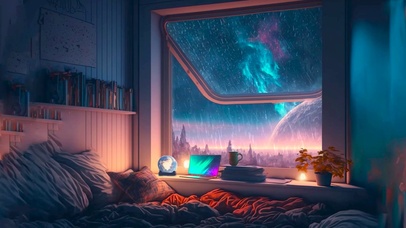 雨夜异星球