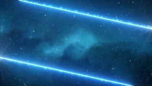 蓝色粒子星空循环科幻