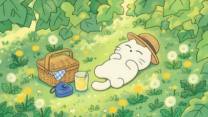 度假小猫