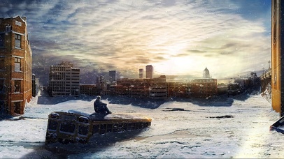 荒凉废墟中只剩下我了