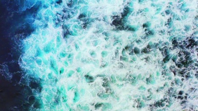 唯美大海浪花4K