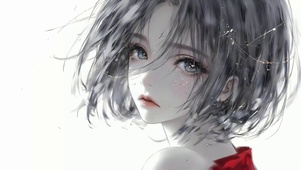 短发美女