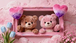 情侣壁纸可爱小熊