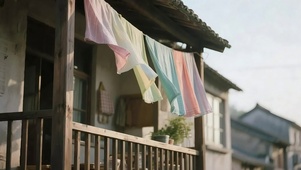 清新小屋阳台