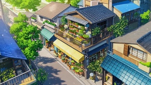 小镇街景