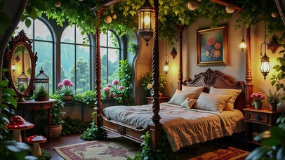 【雨景】花房卧室