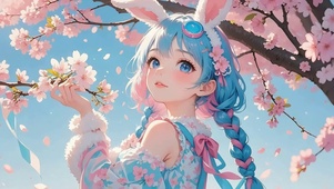 樱下兔耳少女・花雨