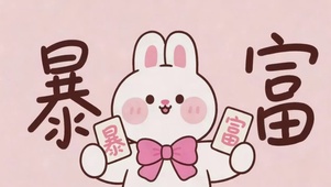 可爱的暴富兔兔
