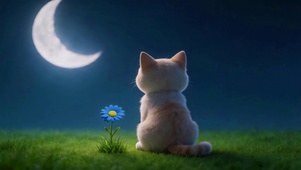 草地上的小猫咪
