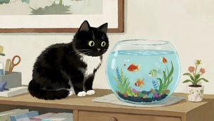 猫咪和小鱼
