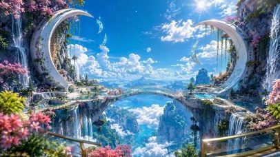 云海双月桥