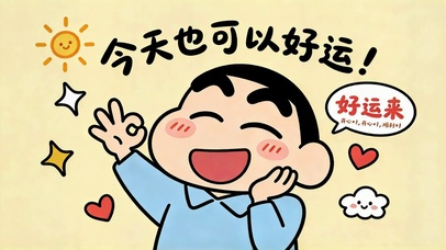 今天也可以好运蜡笔小新