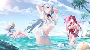 海边比基尼美女