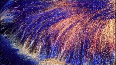 彩色瀑布   绝美光景