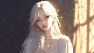 唯美窗边美女