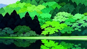 护眼绿景