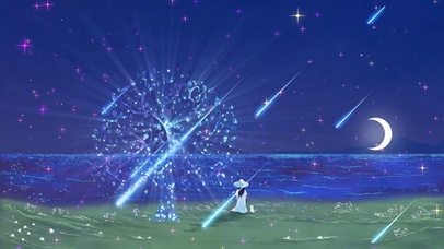 星空下许愿的女孩 