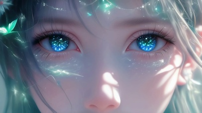 眼睛里有星星免费壁纸