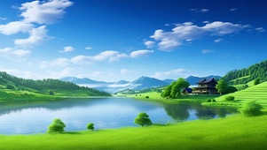 山水自然美景