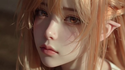 亚丝娜-脸部特写