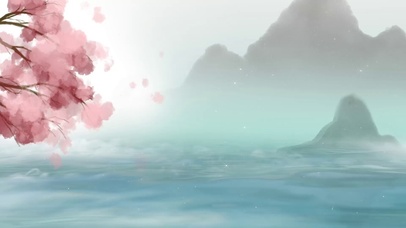 中国风樱花美景风景