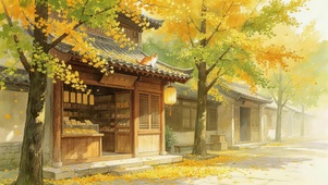 秋天落叶