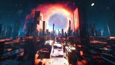 震撼大气炫酷城市穿越时空