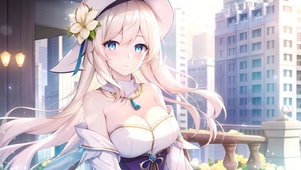 都市阳台清纯少女
