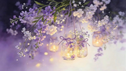 紫藤花灯